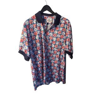 Palm Bay Vintage Hawaiian Short Sleeve Polo XL‎ Deadstock